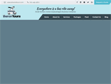 Tablet Screenshot of barontours.com